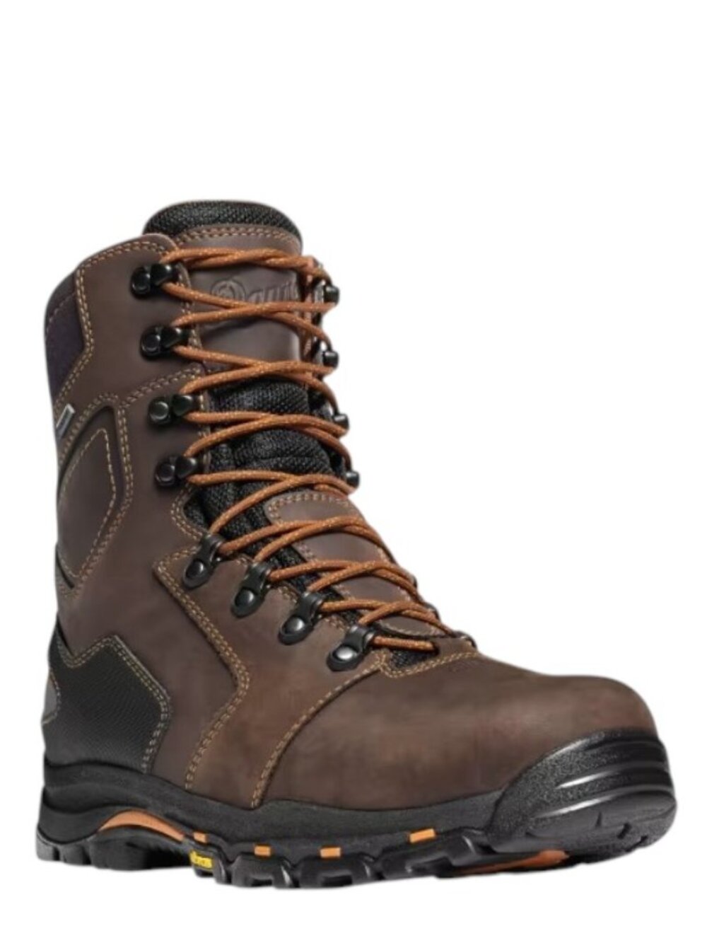 Danner Men's Brown Orange Vicious 8'' NMT Composite Toe Ankle Work Boots Size 11